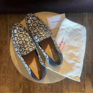 Salvatore Ferragamo Men’s Loafer with Monogram Logo - Brand New